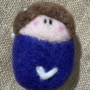 Dark violet Christmas Angel