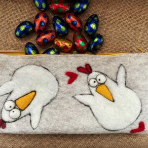 Crazy twin chickens